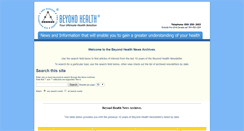 Desktop Screenshot of beyondhealthnews.com